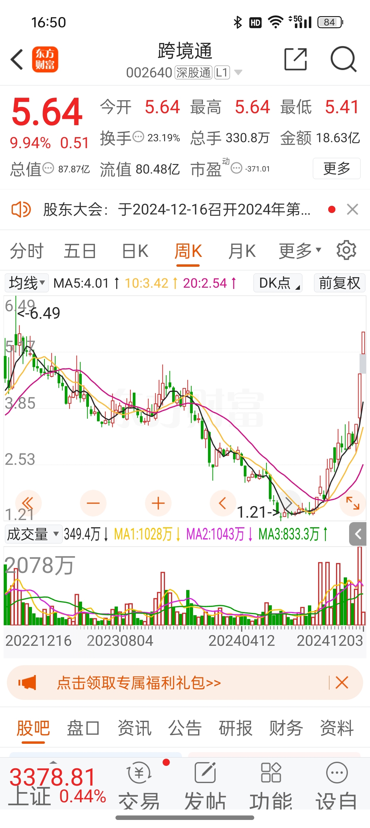 东方财富股票(东方财富股票股吧)