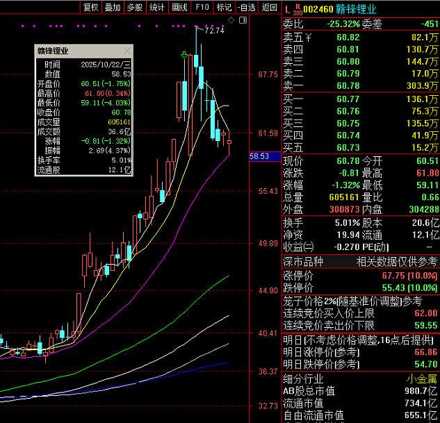 赣锋锂业股票(赣锋锂业股票01772)